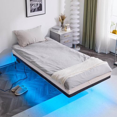 Twin floating bed - bed, frame